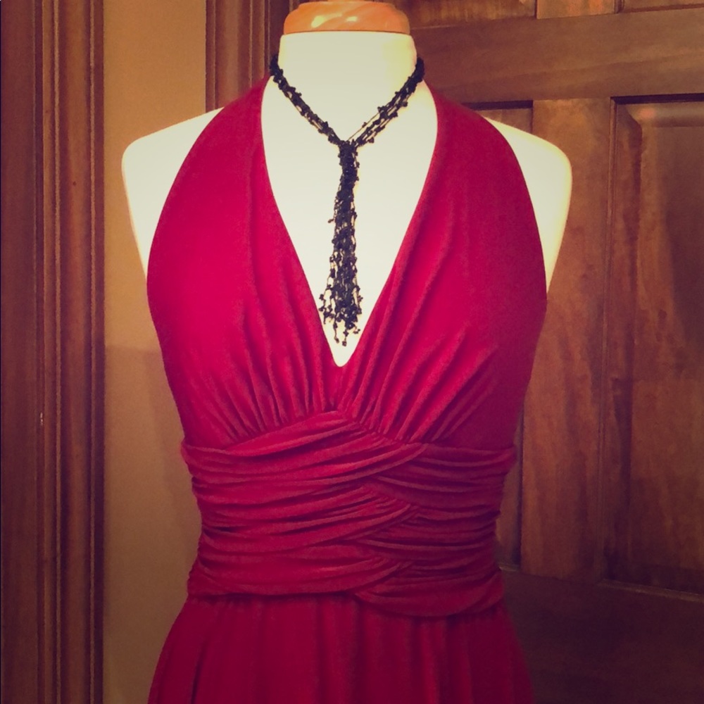 Black beaded necklace